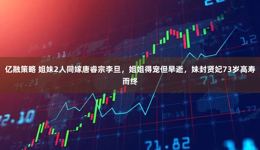 亿融策略 姐妹2人同嫁唐睿宗李旦，姐姐得宠但早逝，妹封贤妃73岁高寿而终
